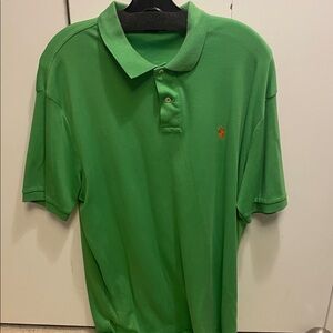 Polo by Ralph Lauren Men's Vibrant Green Polo Shirt used size Large